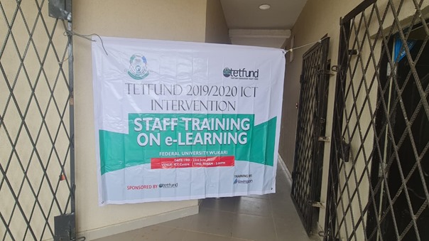 THE IMPLEMENTATION OF 2019/2020 MERGED TETFUND ICT SUPPORT INTERVENTION ON E-LEARNING PLATFORM FOR FEDERAL POLYTECHNIC, BIDA NIGER STATE